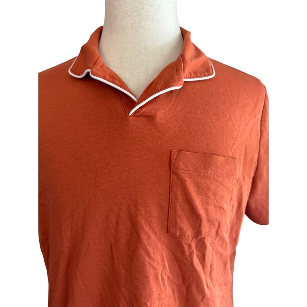 UNTUCKit Men's Orange Polo Shirt